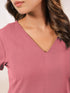 Janasya Women's Pink Cotton Solid Straight Kurta Pant Set